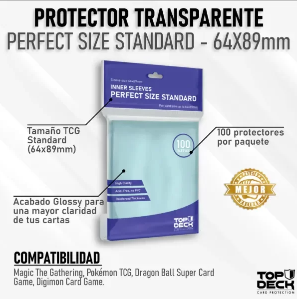 Sleeve "Standar Fit" Transparente