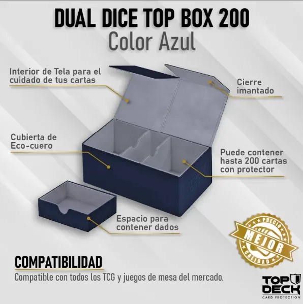 Deck Box "Dual 200" Premium Azul